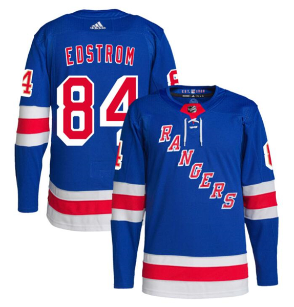 Men's New York Rangers #84 Adam Edstrom Royal Stitched Jersey